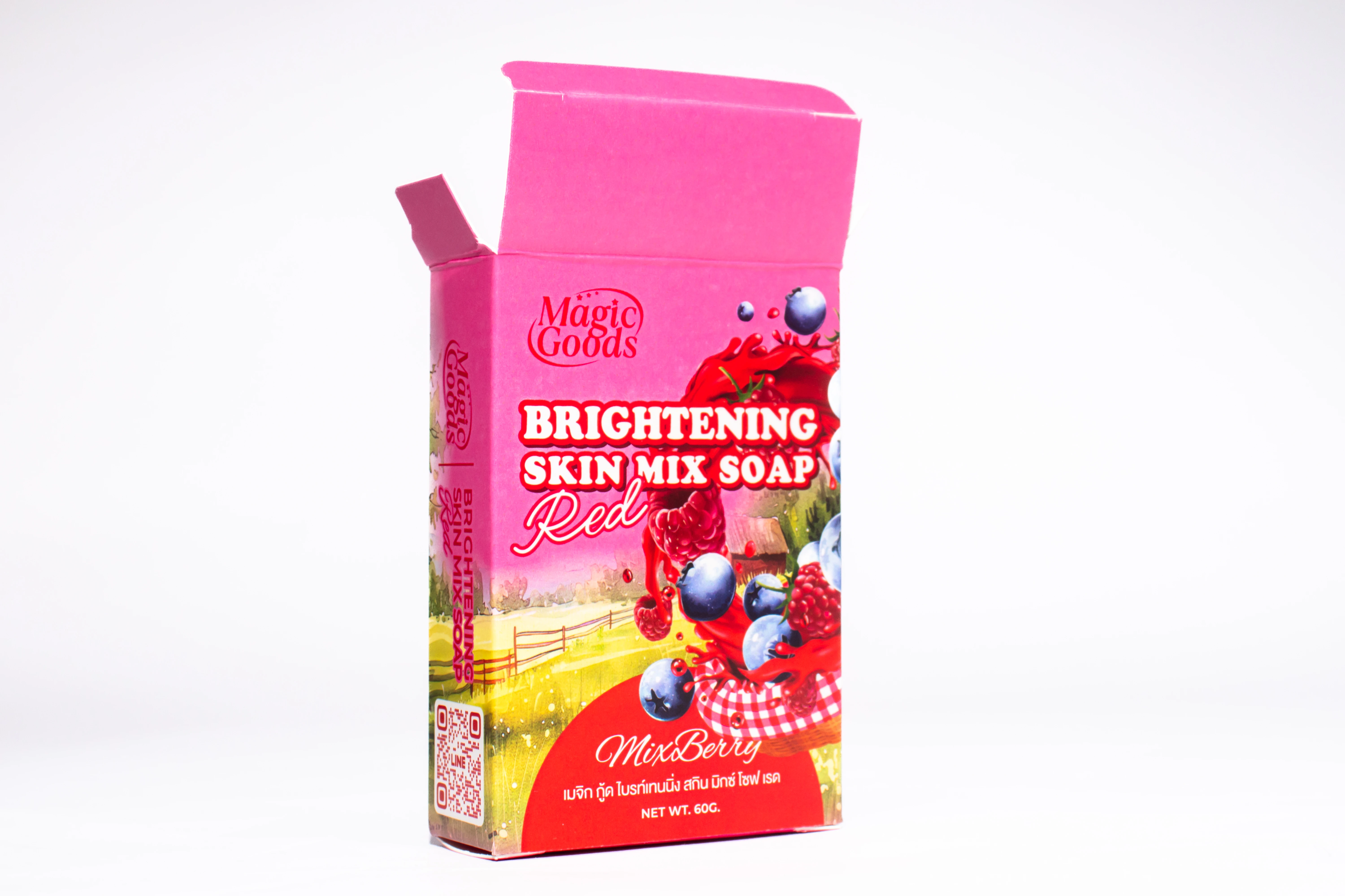 รูปตัวอย่างงานผลิตกล่องสบู่ Magic Goods Brightening จาก Box Corner Art รูปที่ 6