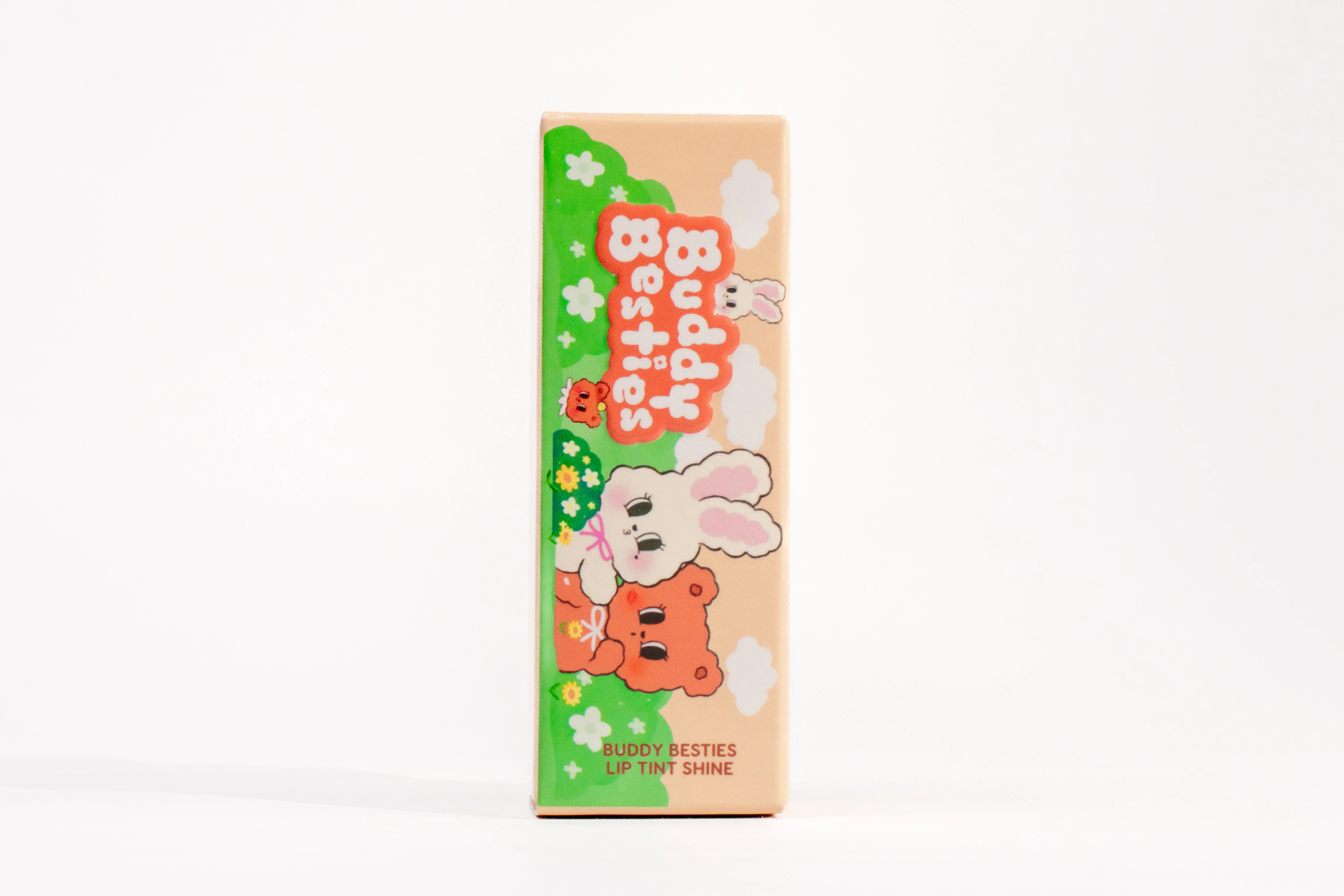รูปตัวอย่างงานผลิตกล่องเครื่องสำอาง Buddy Besties ลิปทินท์ จาก Box Corner Art