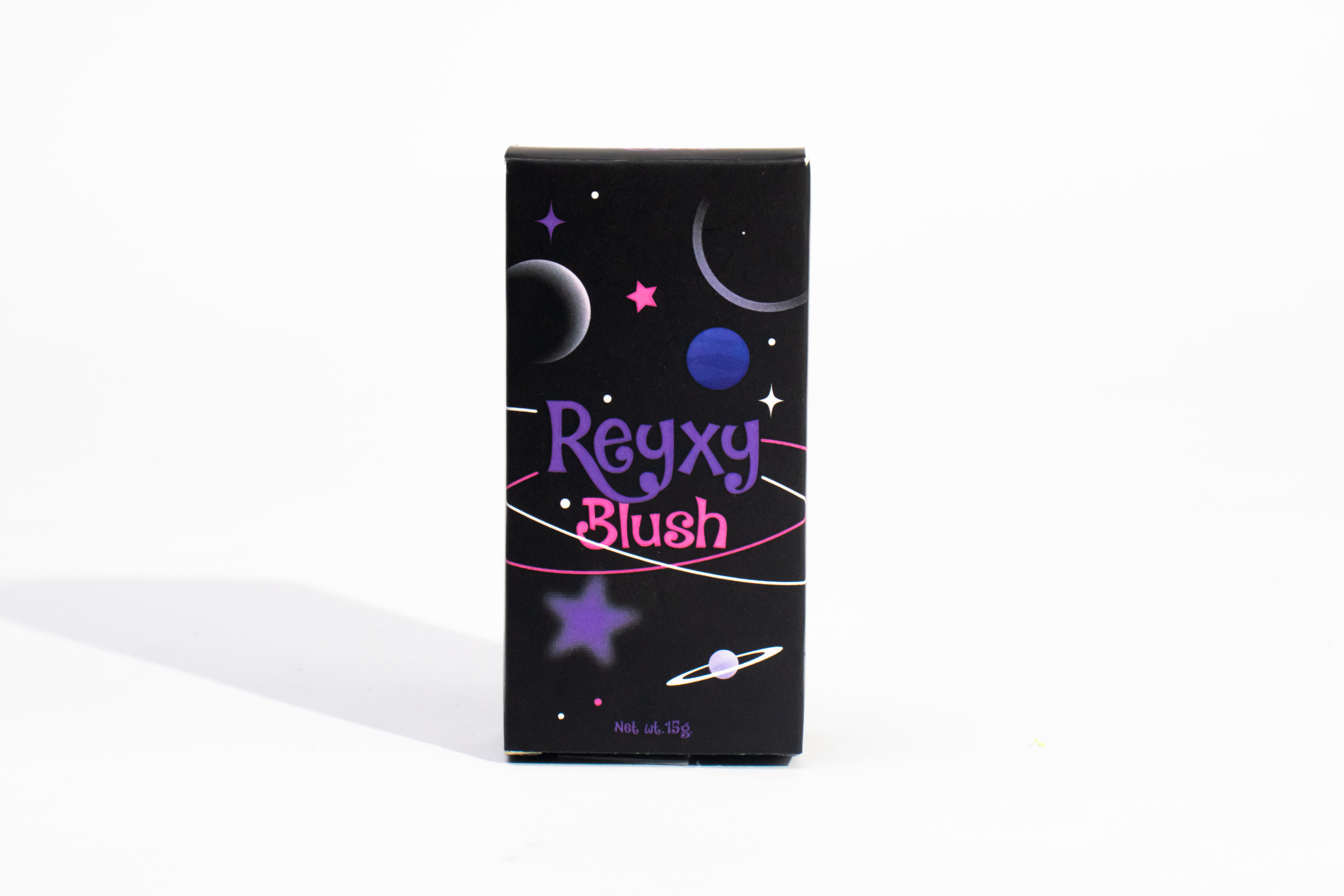 รูปตัวอย่างงานผลิตกล่องเครื่องสำอาง Reyxy Blush จาก Box Corner Art
