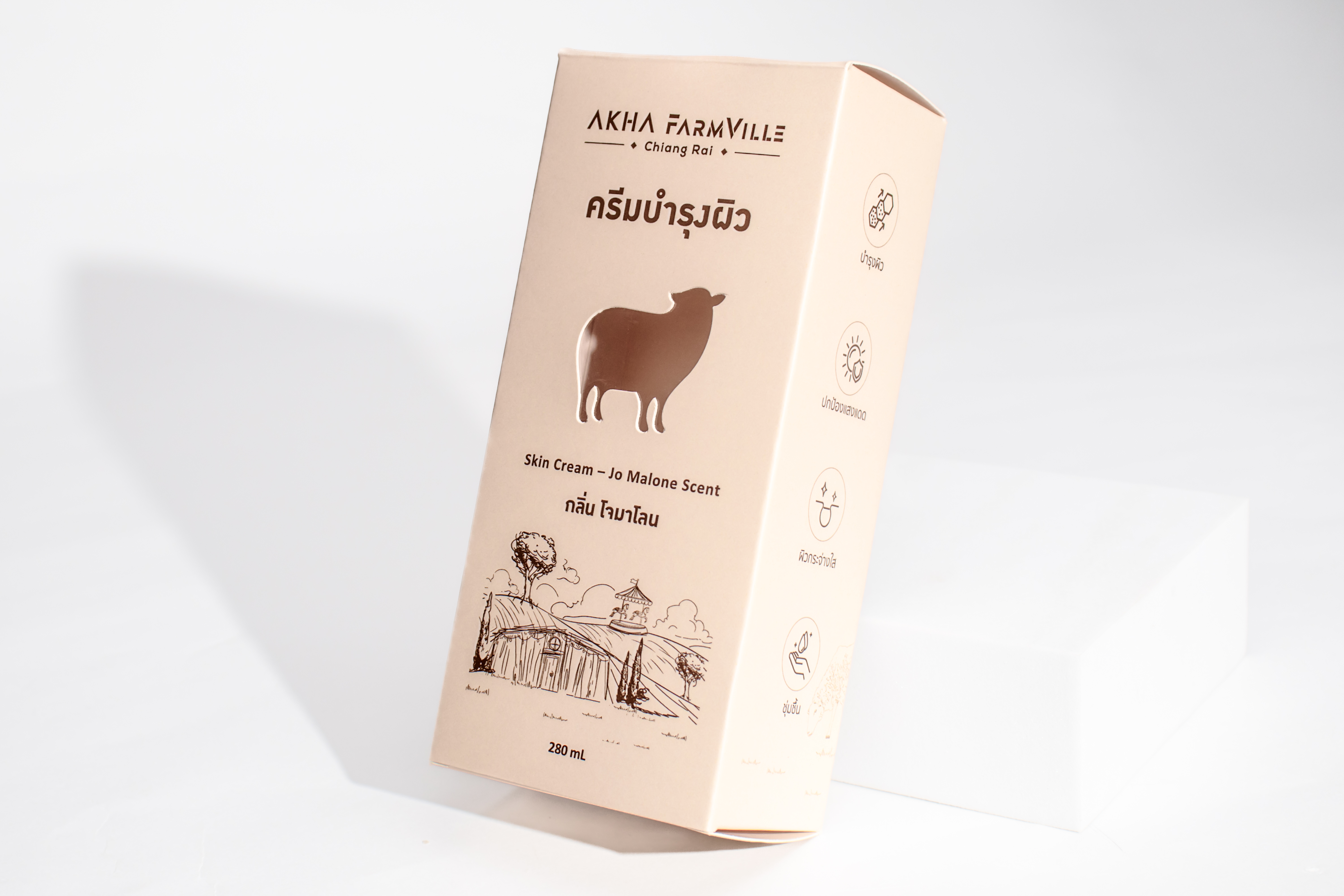 รูปตัวอย่างงานผลิตกล่องน้ำหอม Akha farmville กลิ่นโจมาโลน จาก Box Corner Art รูปที่ 6
