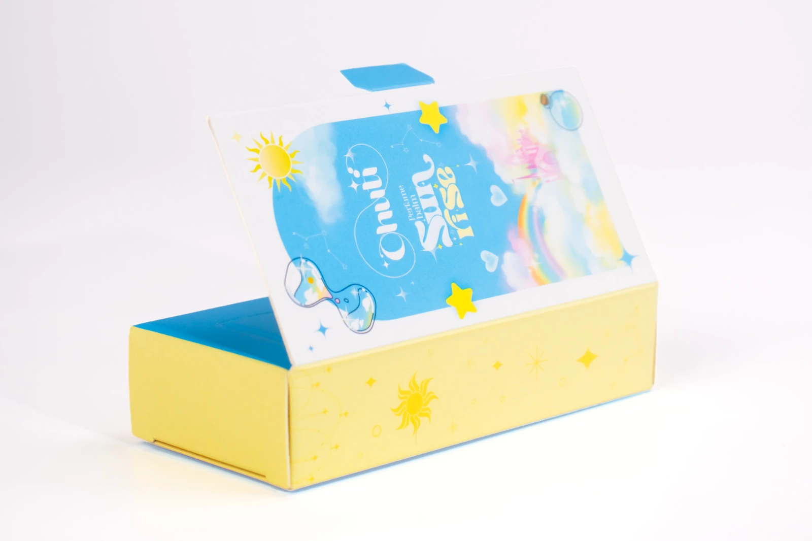 รูปตัวอย่างงานผลิตกล่องน้ำหอม Chuti Sunrise จาก Box Corner Art รูปที่ 6