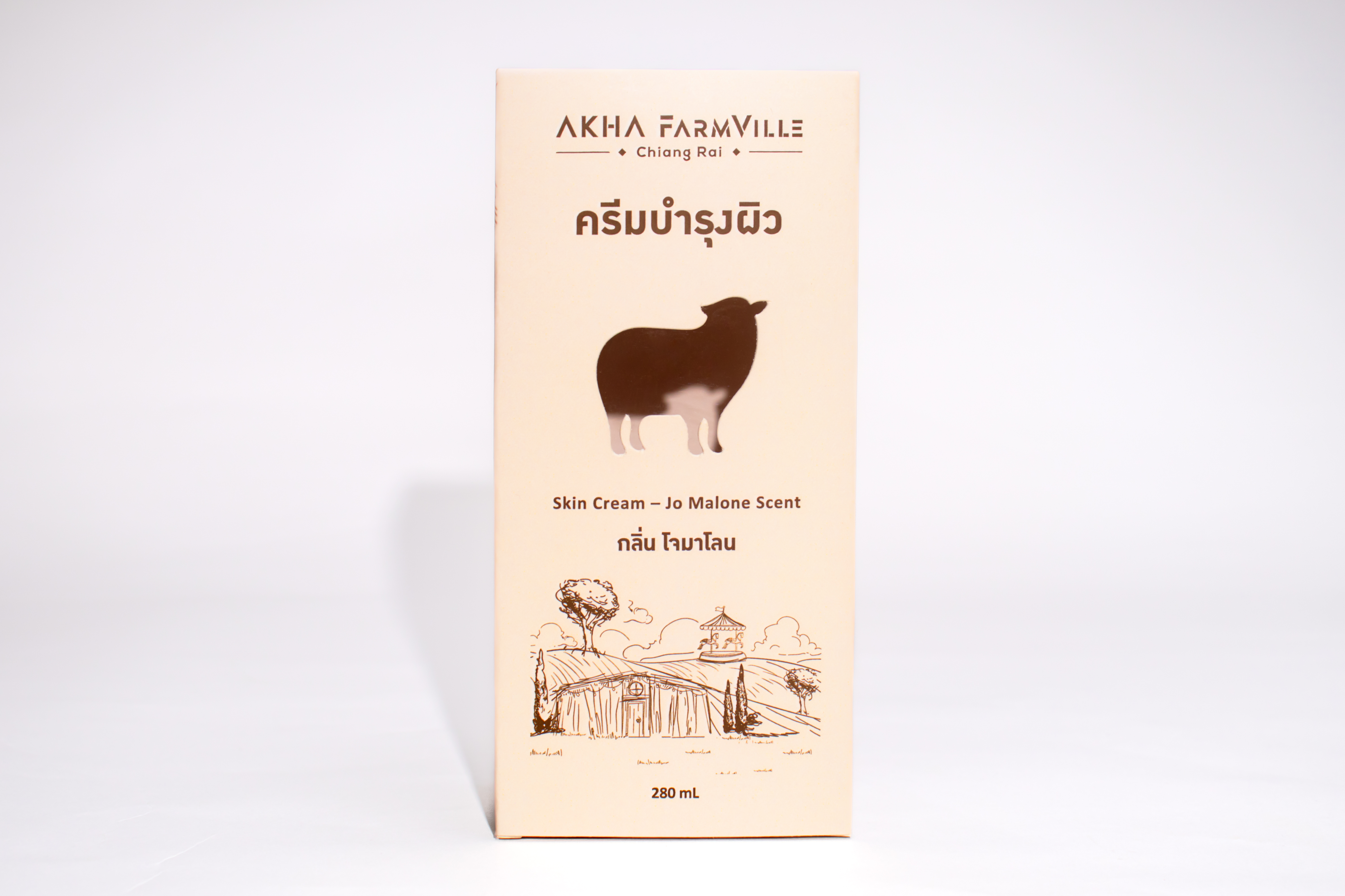 รูปตัวอย่างงานผลิตกล่องน้ำหอม Akha farmville กลิ่นโจมาโลน จาก Box Corner Art รูปที่ 3
