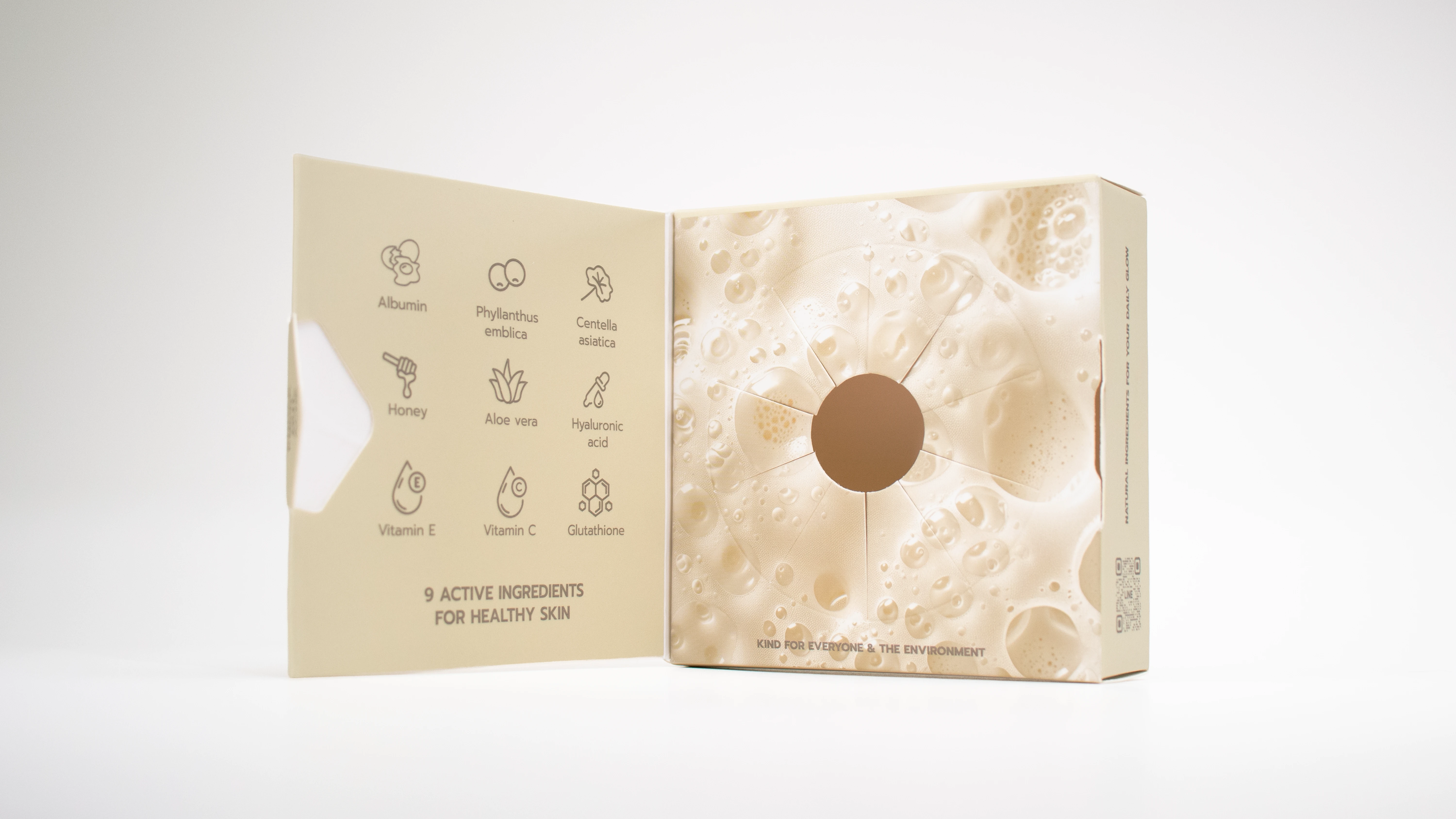รูปตัวอย่างงานผลิตกล่องทรงสมุด Albumin Soap จาก Box Corner Art รูปที่ 6