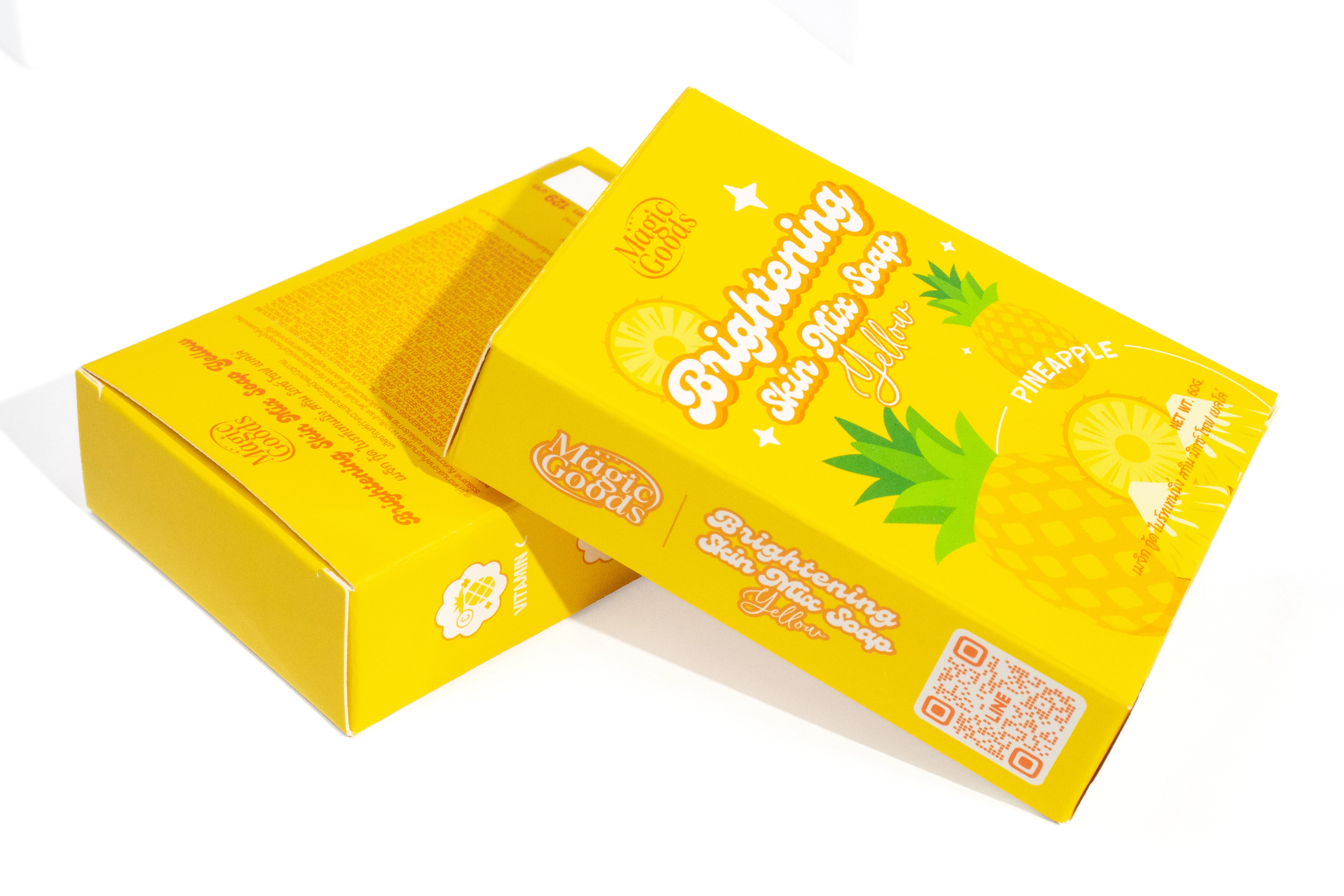 รูปตัวอย่างงานผลิตกล่องสบู่ Magic Goods Brightening Skin Mix Soap Yellow จาก Box Corner Art รูปที่ 6