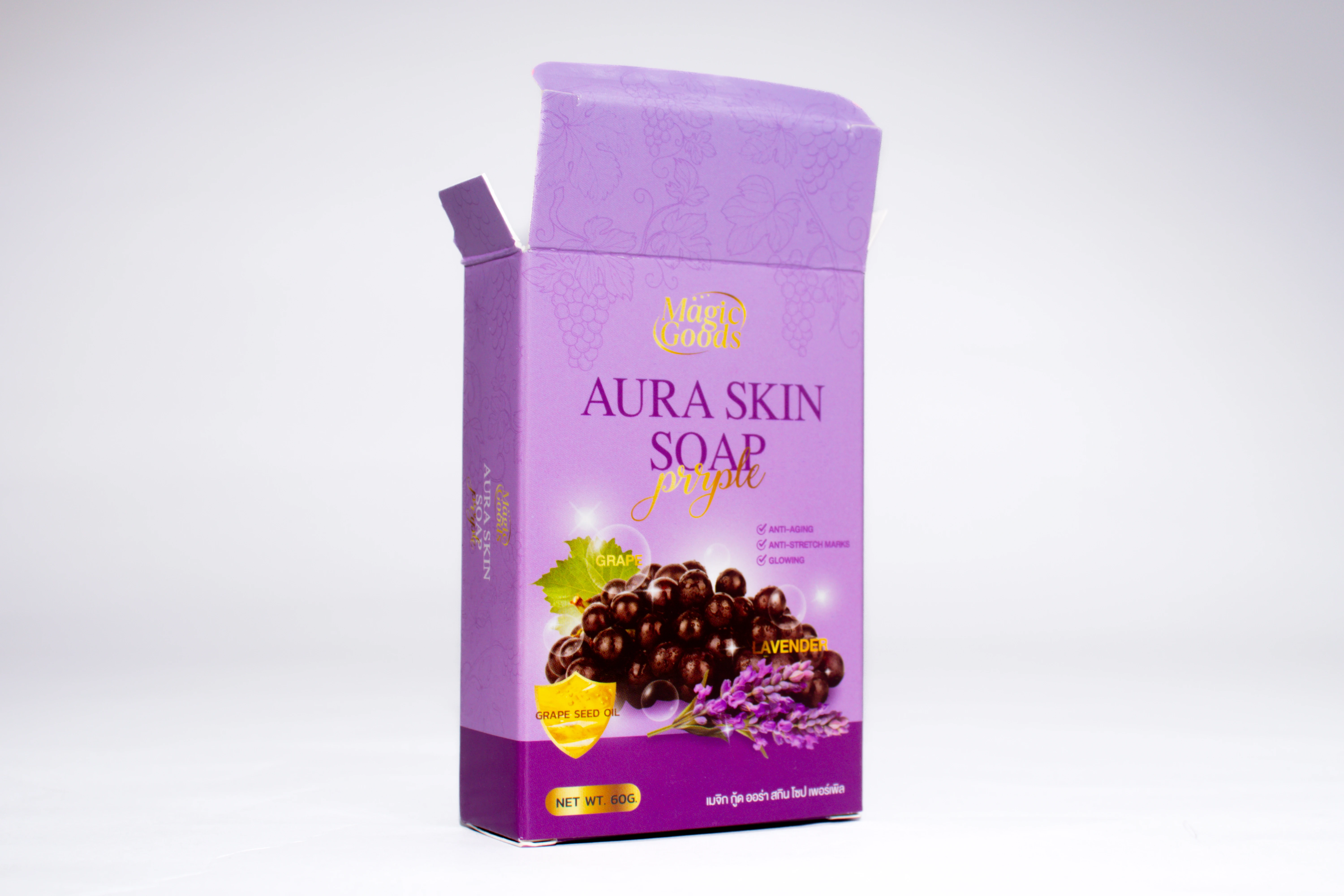 รูปตัวอย่างงานผลิตกล่องสบู่ Magic Good Aura Skin Soap จาก Box Corner Art รูปที่ 6