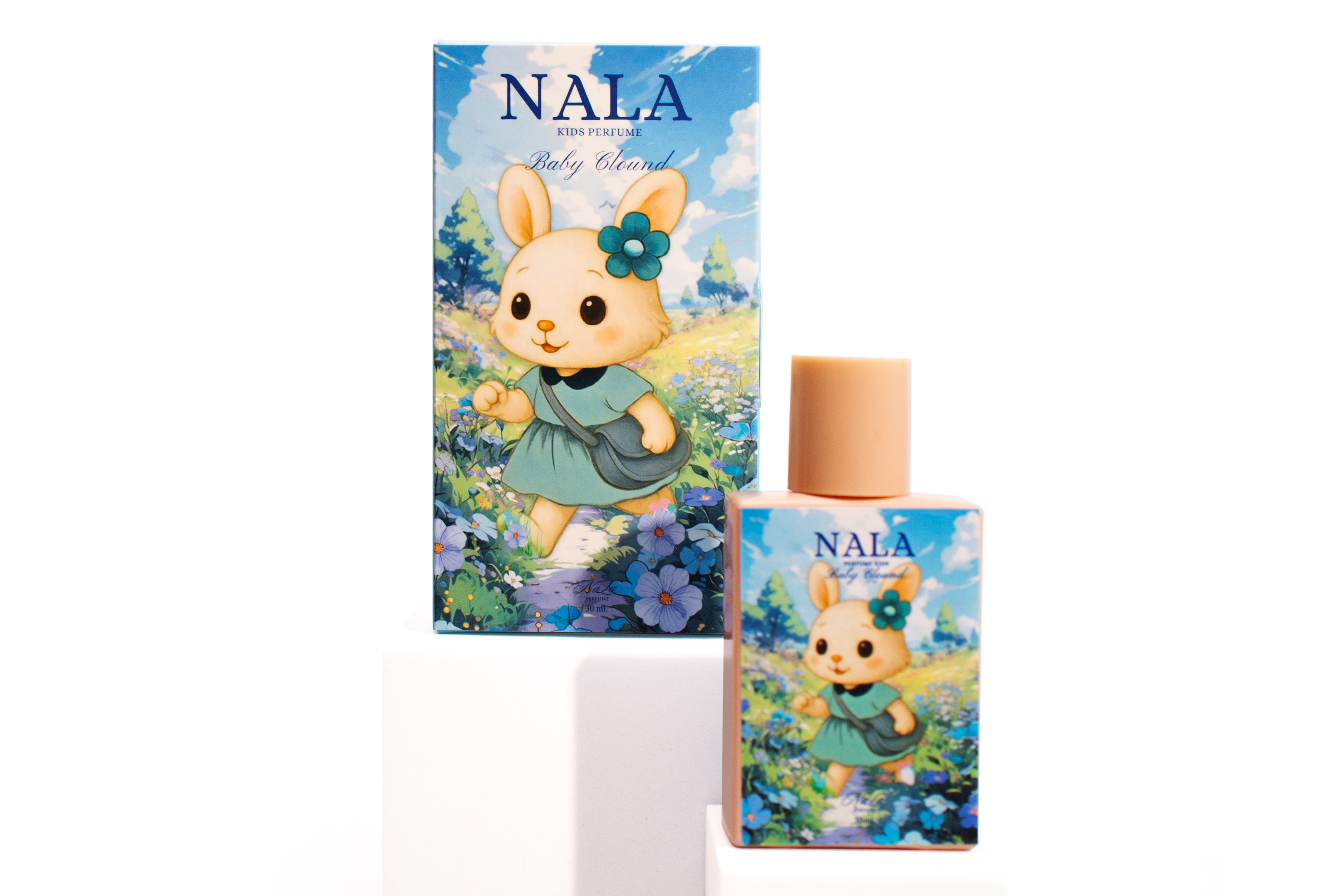 รูปตัวอย่างงานผลิตกล่องน้ำหอม Nala น้ำหอม กลิ่นเบบี้คลาวด์ จาก Box Corner Art รูปที่ 3
