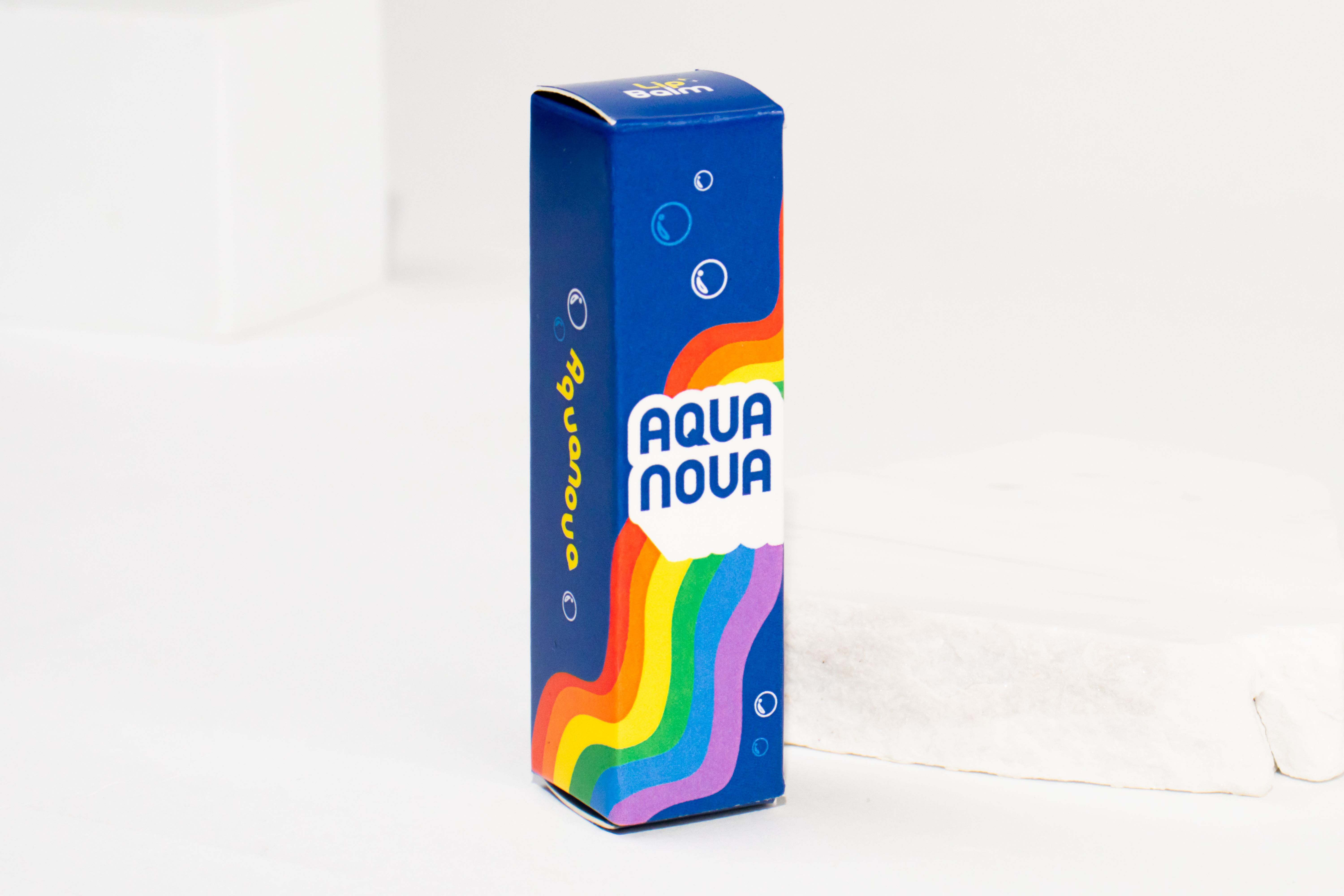 รูปตัวอย่างงานผลิตกล่องเครื่องสำอาง Aquanova Lip Balm จาก Box Corner Art รูปที่ 5