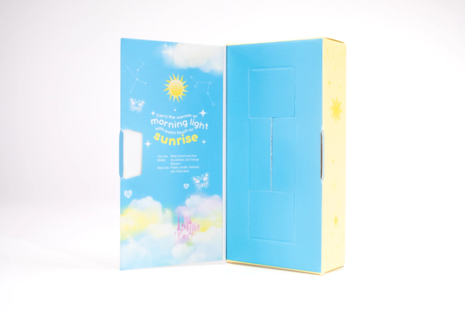รูปตัวอย่างงานผลิตกล่องน้ำหอม Chuti Sunrise จาก Box Corner Art รูปที่ 5