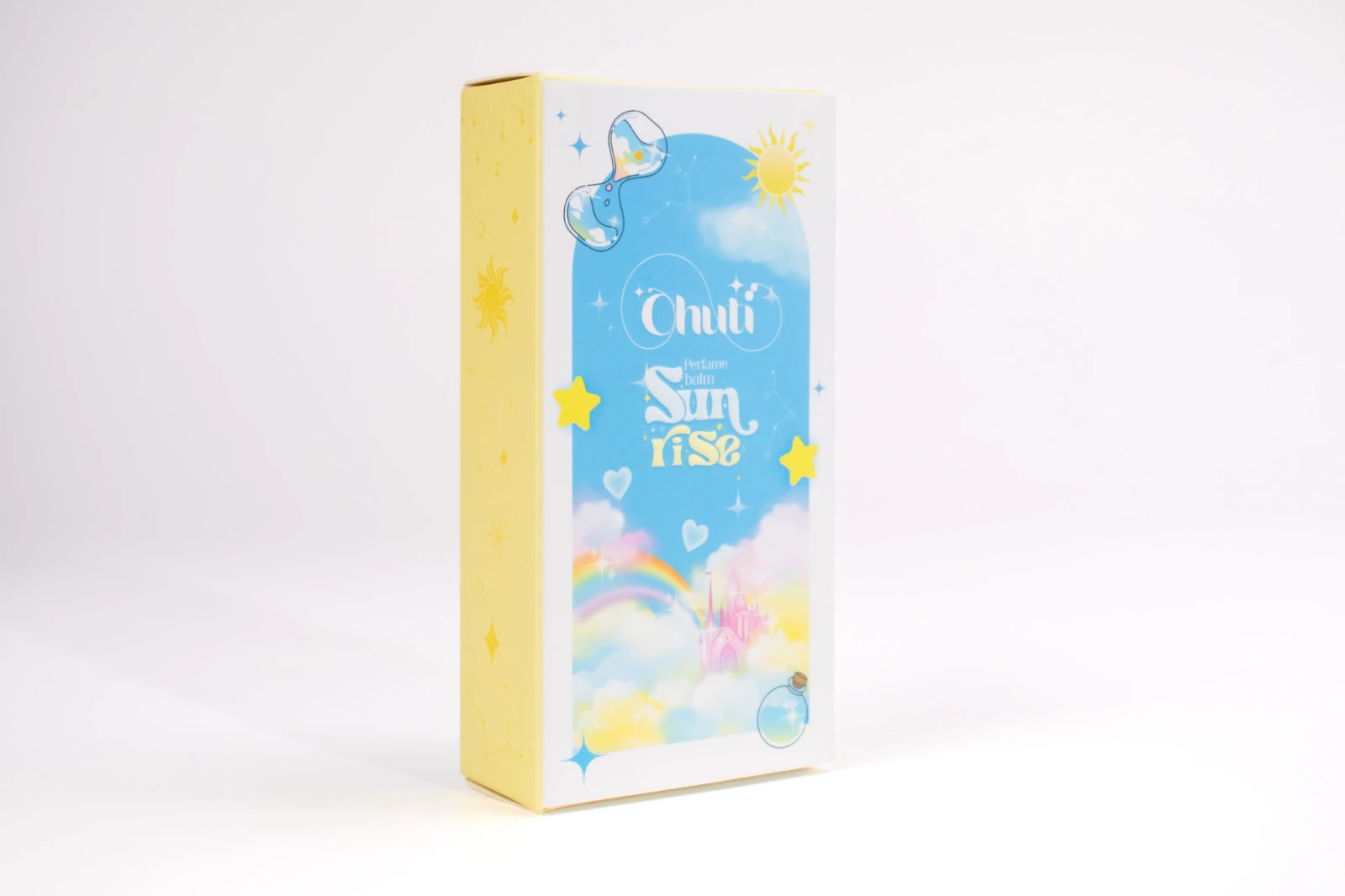 รูปตัวอย่างงานผลิตกล่องน้ำหอม Chuti Sunrise จาก Box Corner Art รูปที่ 4