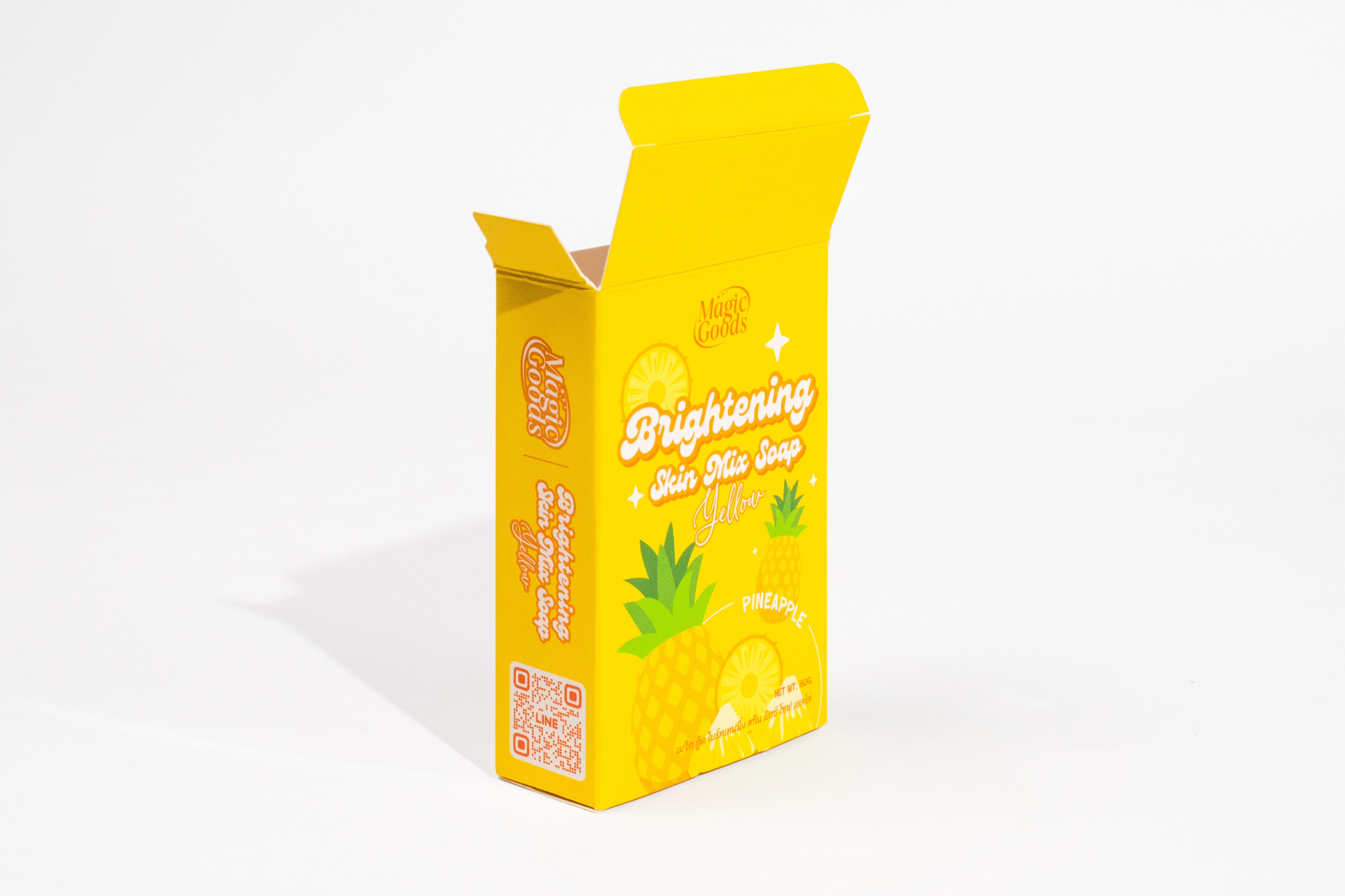 รูปตัวอย่างงานผลิตกล่องสบู่ Magic Goods Brightening Skin Mix Soap Yellow จาก Box Corner Art รูปที่ 5