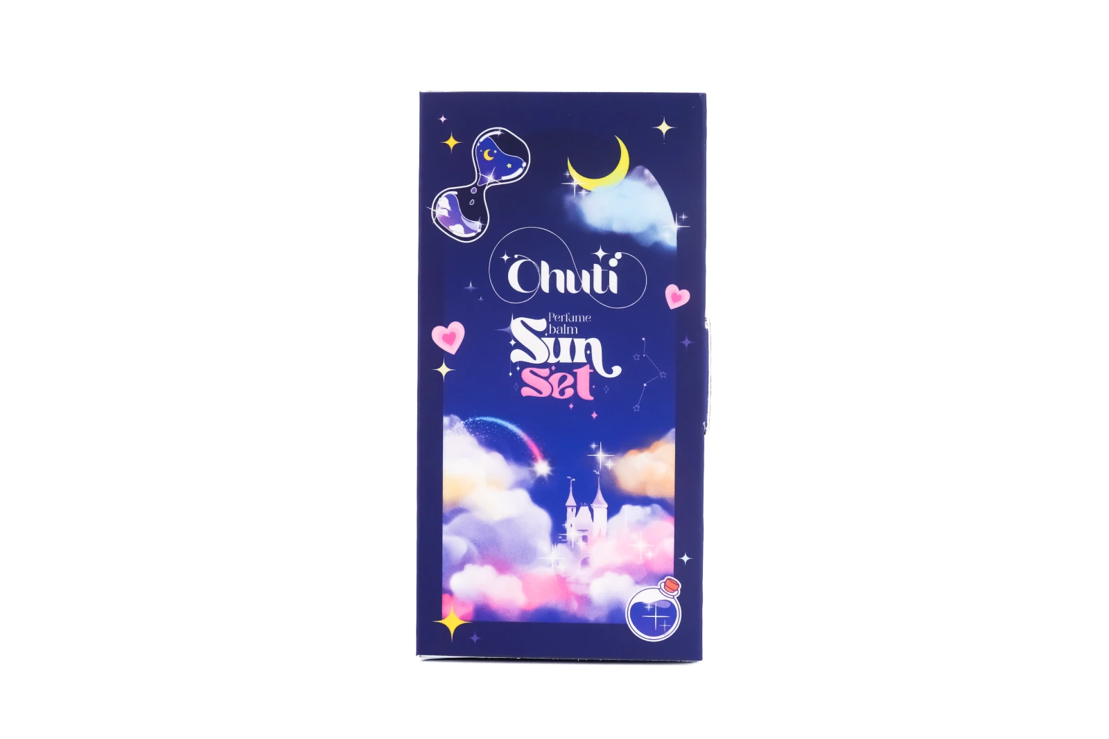 รูปตัวอย่างงานผลิตกล่องน้ำหอม Chuti Sunset จาก Box Corner Art