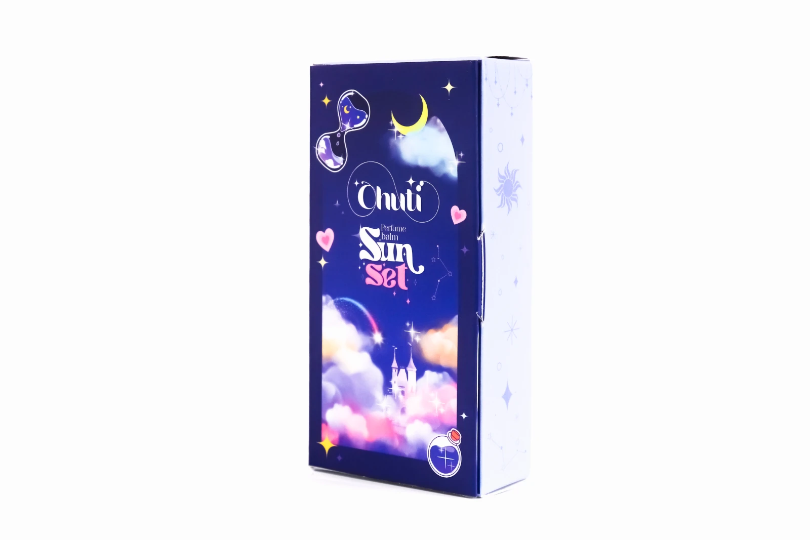 รูปตัวอย่างงานผลิตกล่องน้ำหอม Chuti Sunset จาก Box Corner Art รูปที่ 2