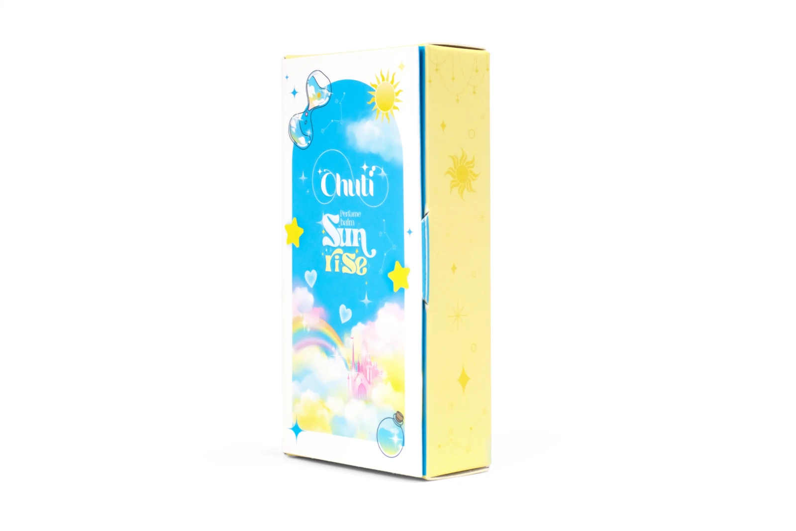 รูปตัวอย่างงานผลิตกล่องน้ำหอม Chuti Sunrise จาก Box Corner Art รูปที่ 3