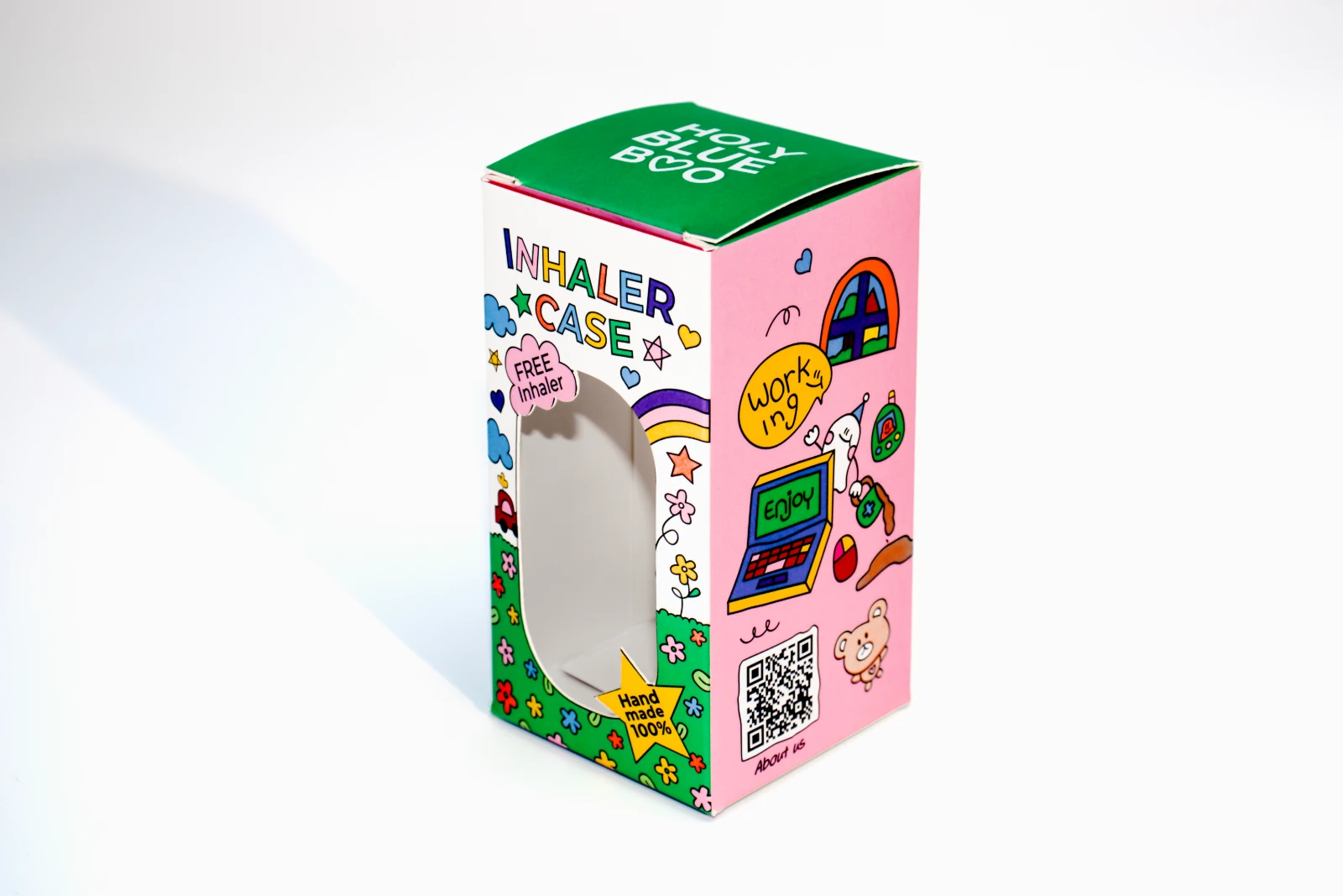 รูปตัวอย่างงานผลิตกล่องของเล่น Holy Blue Boo เคสยาดม จาก Box Corner Art รูปที่ 6