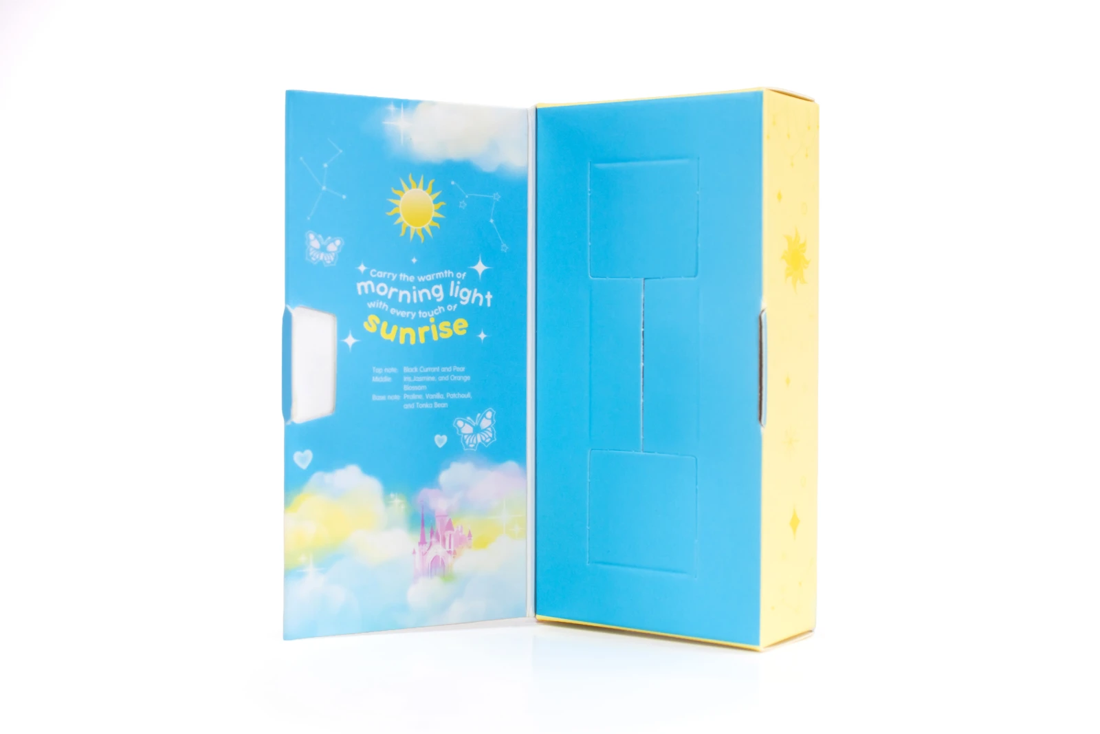รูปตัวอย่างงานผลิตกล่องน้ำหอม Chuti Sunrise จาก Box Corner Art รูปที่ 5