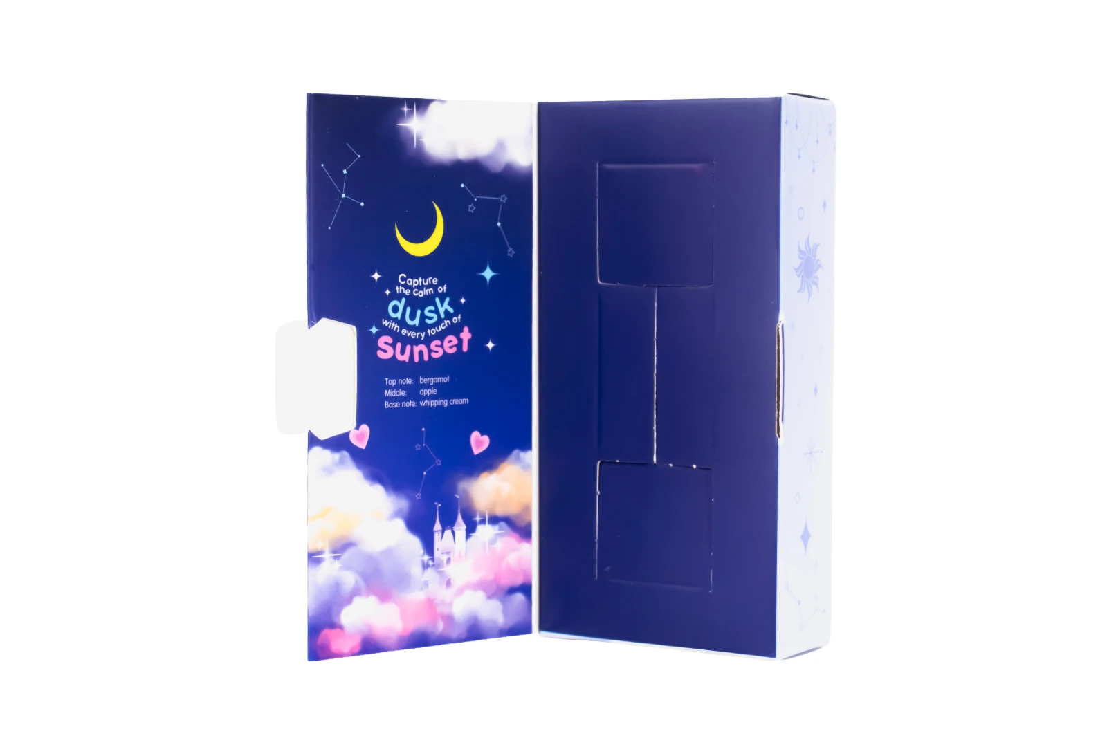 รูปตัวอย่างงานผลิตกล่องน้ำหอม Chuti Sunset จาก Box Corner Art รูปที่ 6
