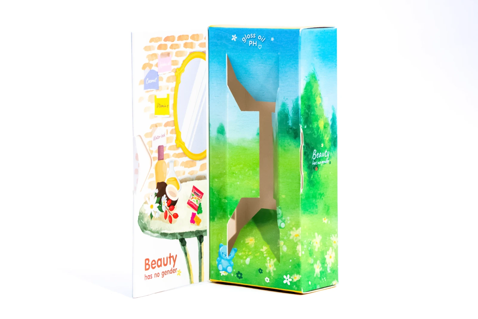 รูปตัวอย่างงานผลิตกล่องน้ำหอม Pleasant Garden กลิ่นเจลลี่แบร์ จาก Box Corner Art รูปที่ 4