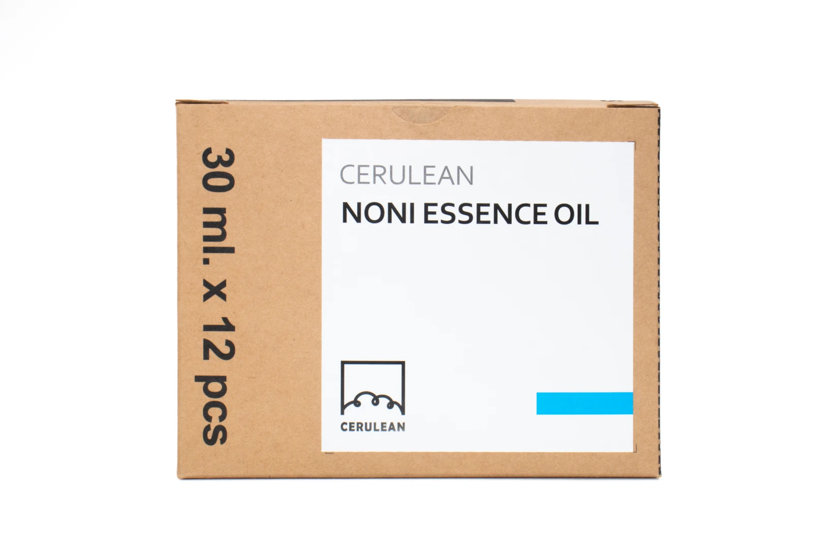 รูปตัวอย่างงานผลิตกล่องเซต/โหล กล่องเซต Cerulean Noni Essence Oil กระดาษคราฟท์ จาก Box Corner Art