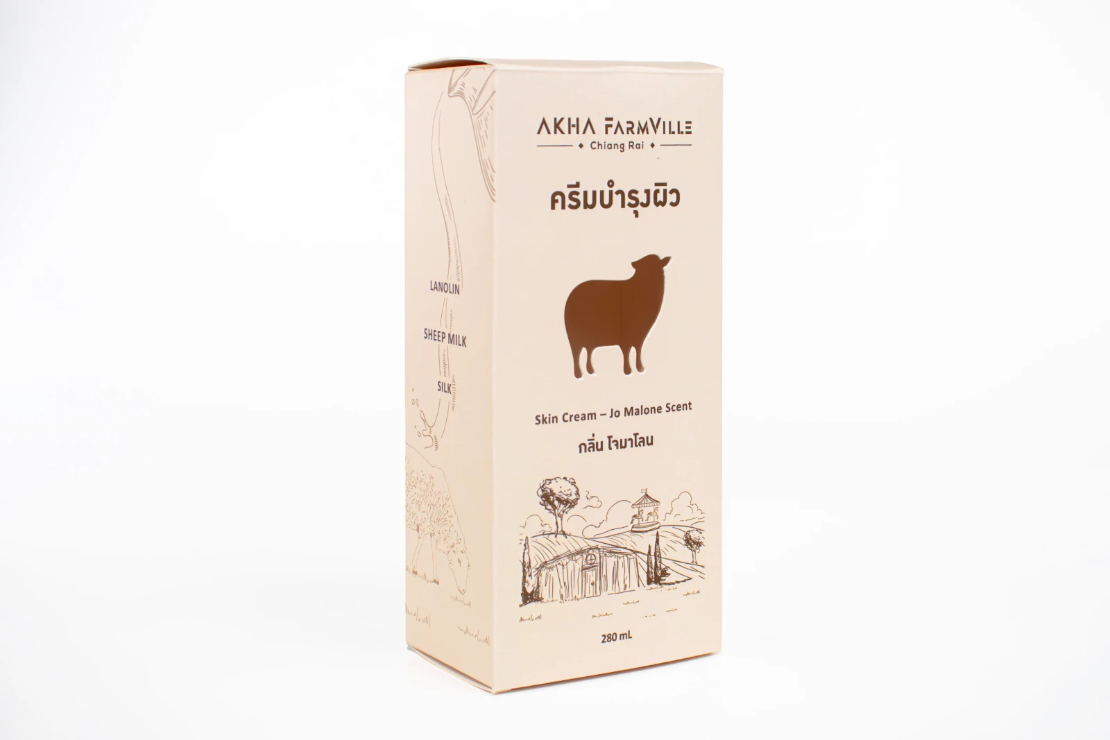 รูปตัวอย่างงานผลิตกล่องน้ำหอม Akha farmville กลิ่นโจมาโลน จาก Box Corner Art รูปที่ 2