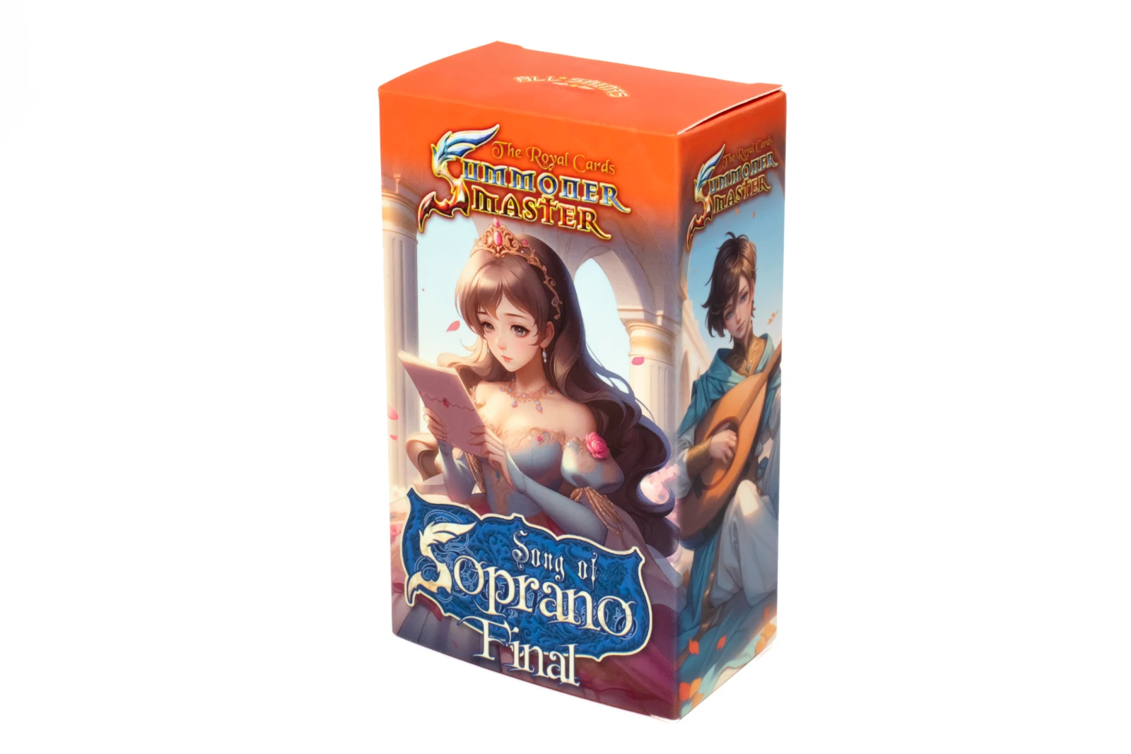 รูปตัวอย่างงานผลิตกล่องของเล่น BOX The Royal Cards Summoner Master Song of Soprano Final กล่องฝาเสียบ จาก Box Corner Art รูปที่ 3