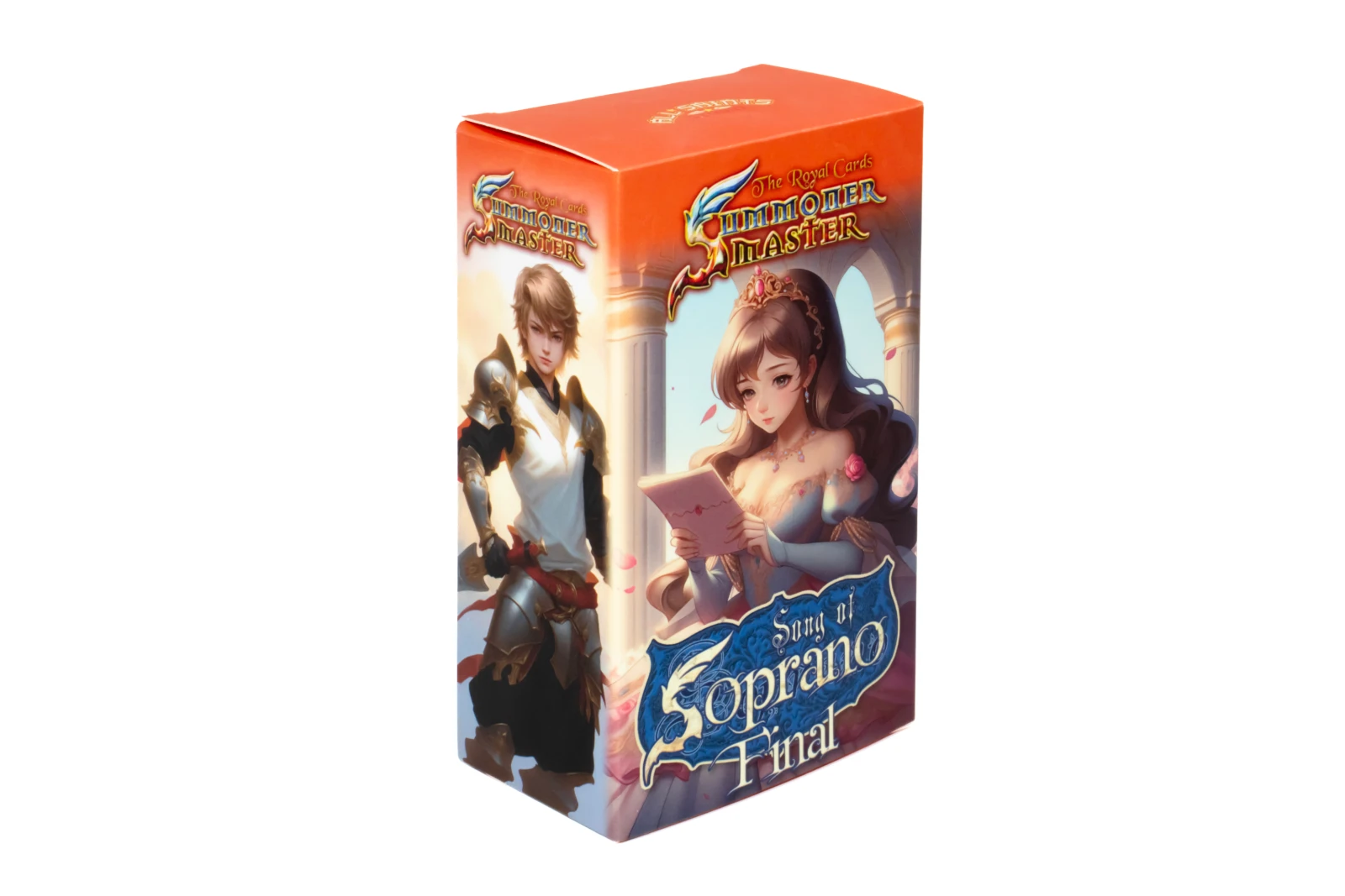 รูปตัวอย่างงานผลิตกล่องของเล่น BOX The Royal Cards Summoner Master Song of Soprano Final กล่องฝาเสียบ จาก Box Corner Art รูปที่ 2