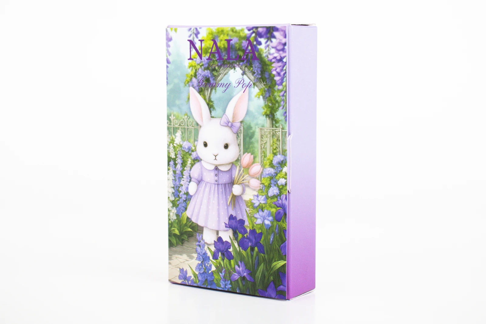 รูปตัวอย่างงานผลิตกล่องทรงสมุด NALA Kids Perfume Gummy Pop กล่องสมุดฝาเสียบ จาก Box Corner Art รูปที่ 3