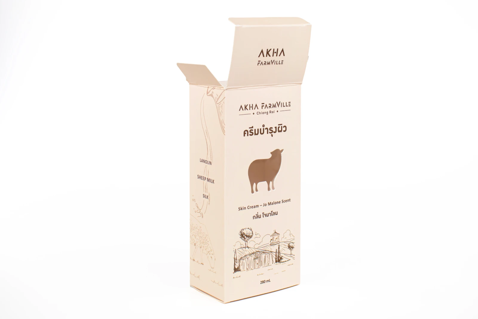รูปตัวอย่างงานผลิตกล่องน้ำหอม Akha farmville กลิ่นโจมาโลน จาก Box Corner Art รูปที่ 7