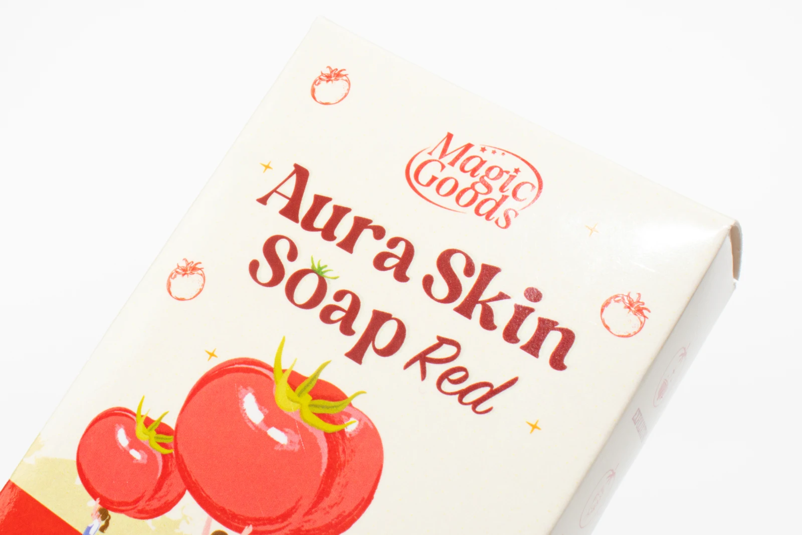 รูปตัวอย่างงานผลิตกล่องสบู่ Magic Goods Aura Skin Soap Red กล่องฝาเสียบ จาก Box Corner Art รูปที่ 5