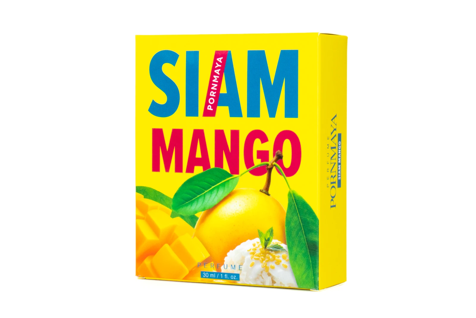 รูปตัวอย่างงานผลิตกล่องเครื่องหอม Pornmaya Siam Mango กล่องฝาเสียบ จาก Box Corner Art รูปที่ 3