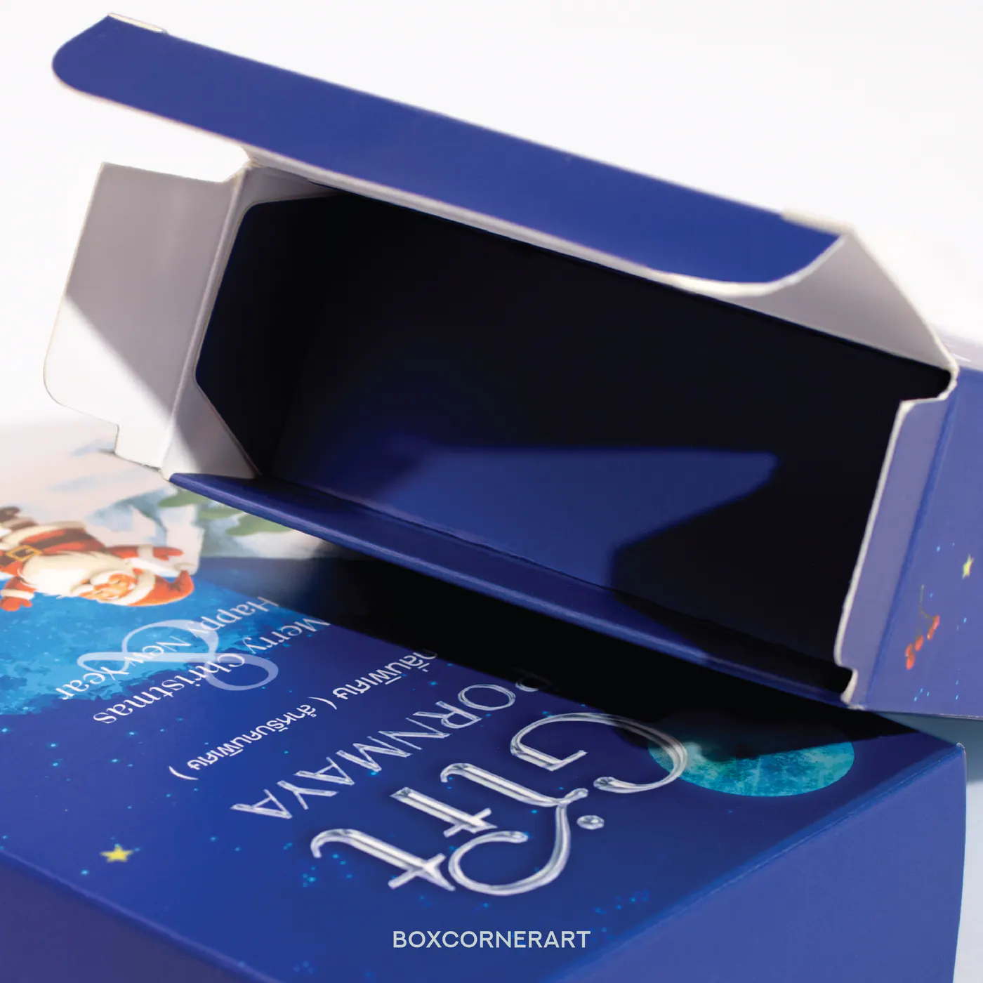 รูปตัวอย่างงานผลิตกล่องน้ำหอม Gift Pornmaya Christmas จาก Box Corner Art รูปที่ 3