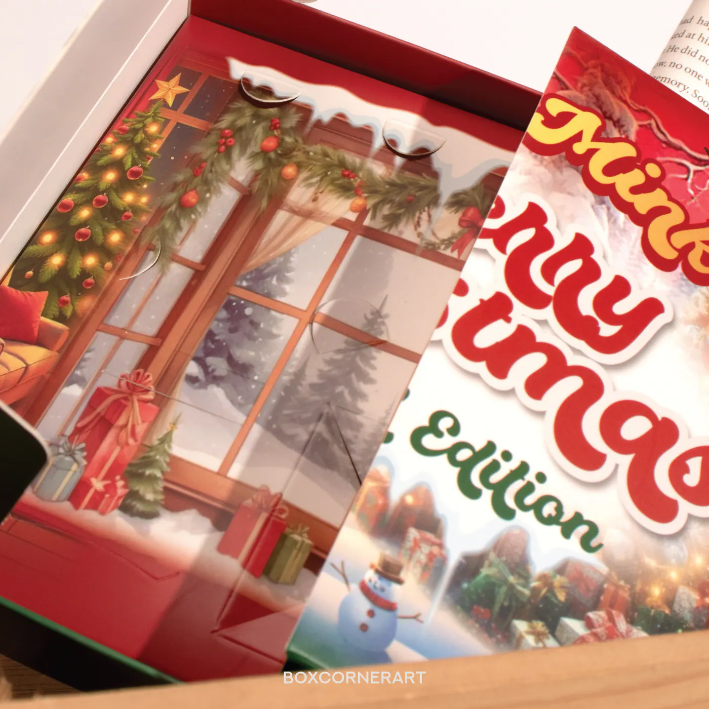 รูปตัวอย่างงานผลิตกล่องเซ็ต Milliemink Christmas Gift จาก Box Corner Art รูปที่ 5