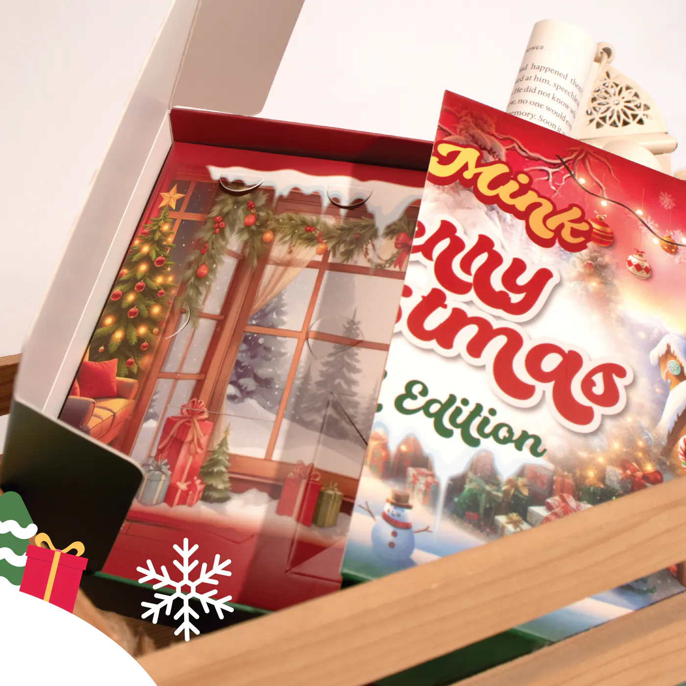 รูปตัวอย่างงานผลิตกล่องเซ็ต Milliemink Christmas Gift จาก Box Corner Art รูปที่ 6
