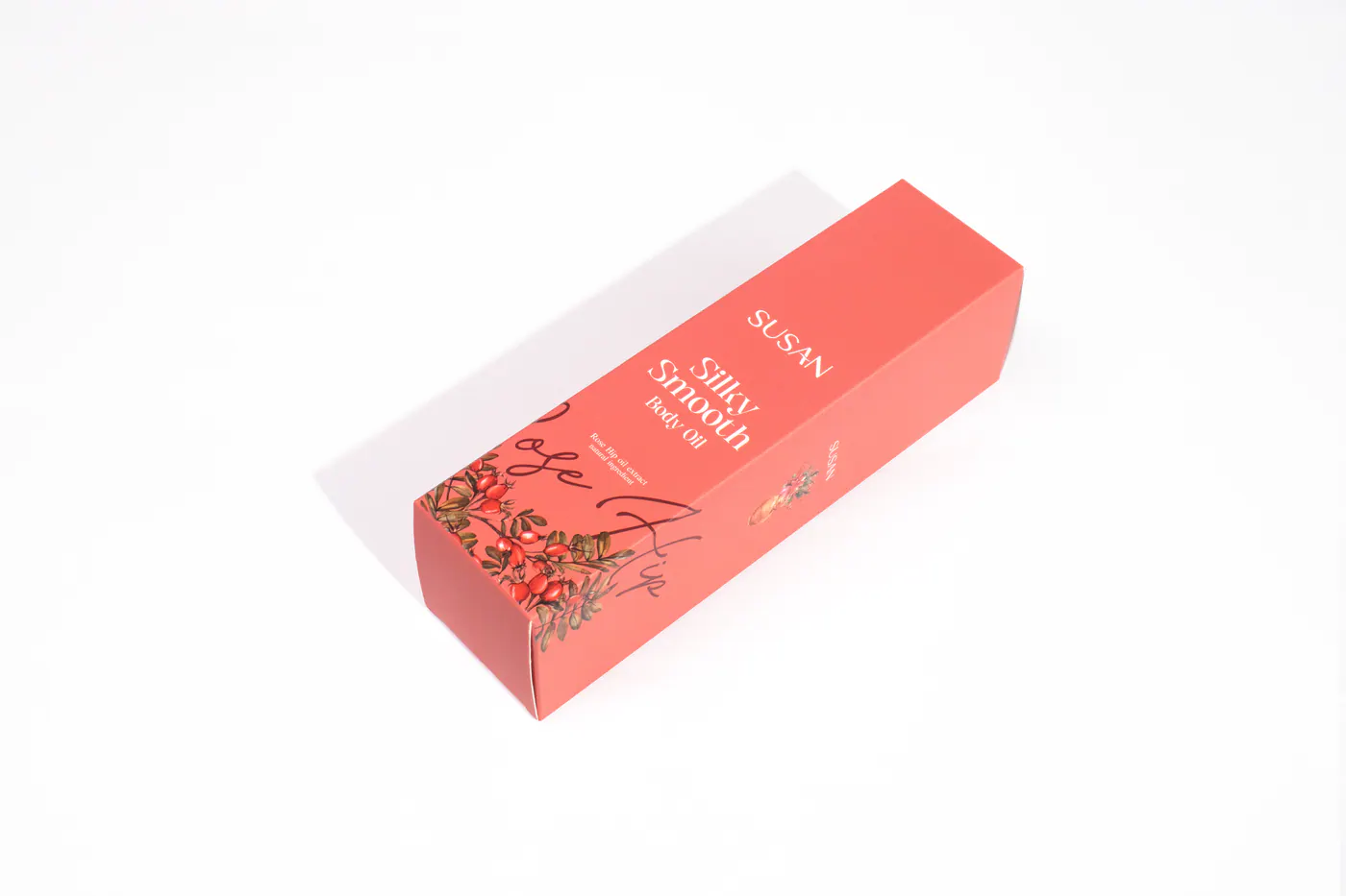 รูปตัวอย่างงานผลิตกล่องครีม SUSAN Silky Smooth Body Oil จาก Box Corner Art รูปที่ 10