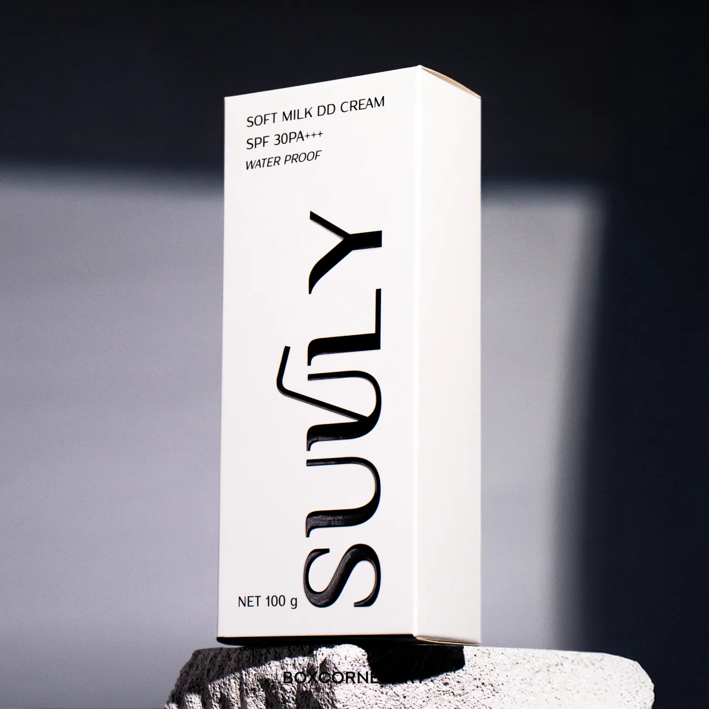 รูปตัวอย่างงานผลิตกล่องครีม SUULY Soft Milk DD Cream Water Proof จาก Box Corner Art