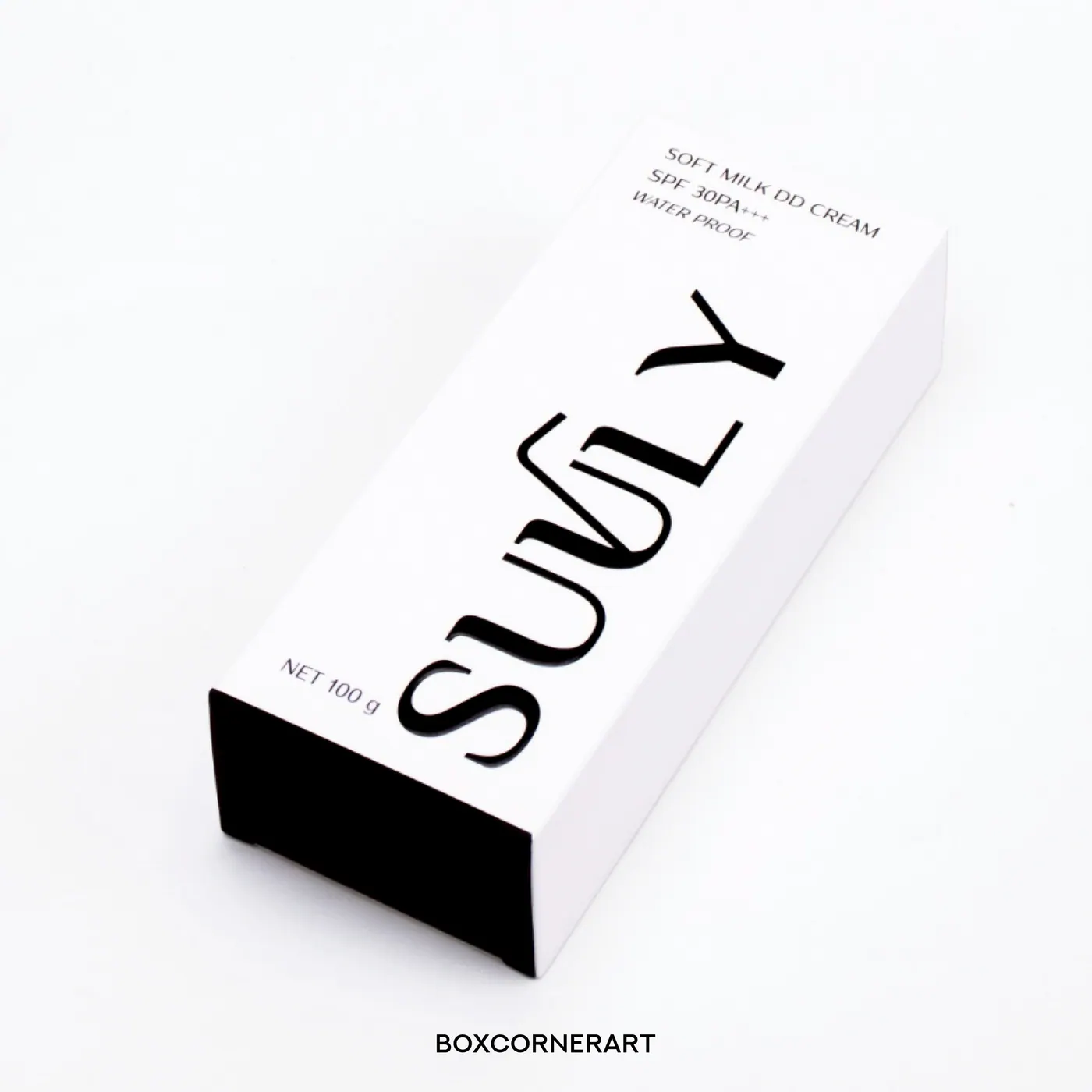 รูปตัวอย่างงานผลิตกล่องครีม SUULY Soft Milk DD Cream Water Proof จาก Box Corner Art รูปที่ 3