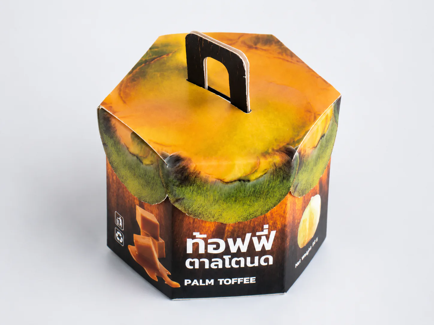 รูปตัวอย่างงานผลิตกล่องขนม สีสดสำหรับสินค้าอาหาร จาก Box Corner Art รูปที่ 3
