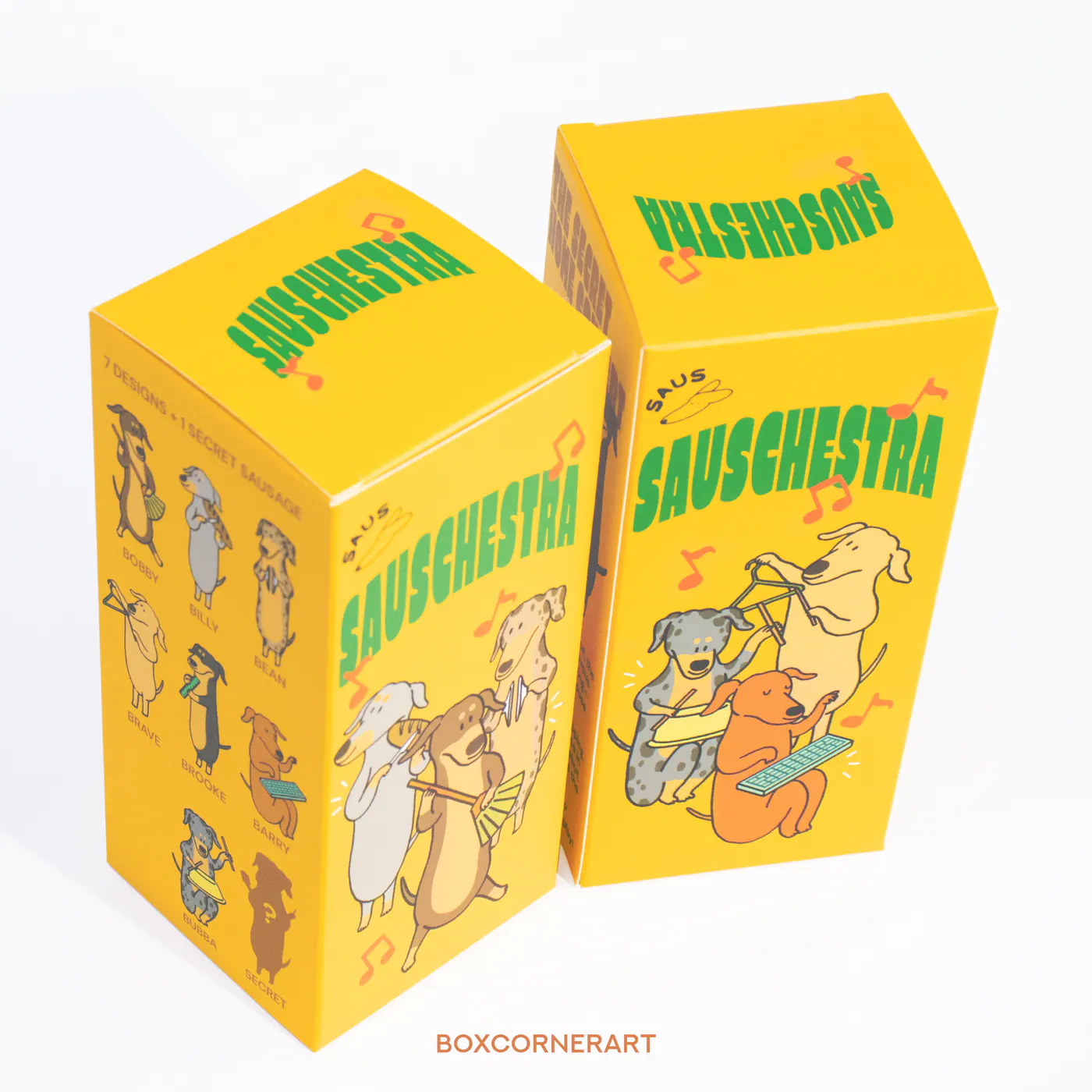 รูปตัวอย่างงานผลิตกล่องของเล่น SAUSCHESTRA จาก Box Corner Art รูปที่ 4